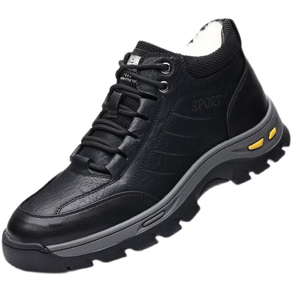 Χειμερινά παπούτσια από συνθετικό δέρμα με ζεστή φόδρα για άνδρες