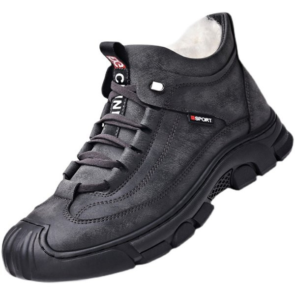 Ανδρικές χειμερινές έκο δερμάτινες μπότες από οικολογικό δέρμα