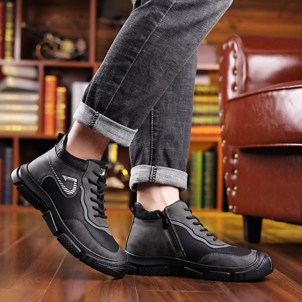 Χειμερινά ανδρικά παπούτσια με ζεστή φόδρα