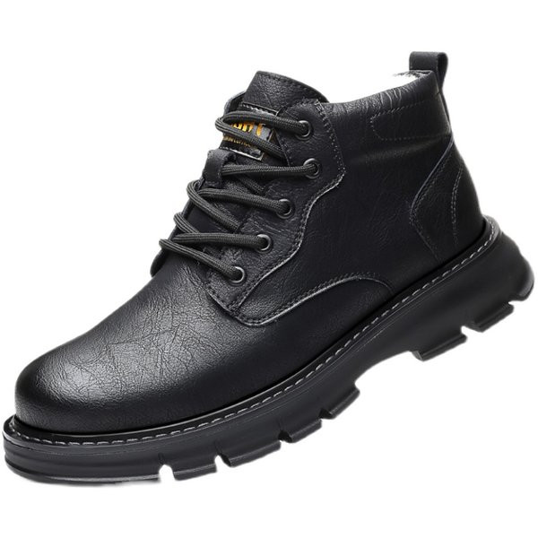 Muške zimske cipele s baršunastom podstavom i vezicama