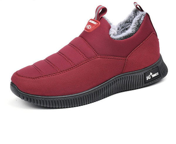 Мъжки зимни обувки с кадифена подплата и емблема