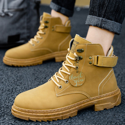 Ανδρικά χειμερινά μποτάκια με κορδόνια - σε τρία χρώματα