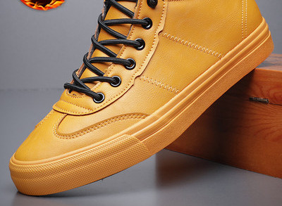 Ανδρικά χειμερινά παπούτσια με κορδόνια από έκο δέρμα