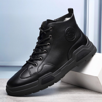 Χειμερινά ανδρικά παπούτσια από συνθετικό δέρμα - πολλά μοντέλα