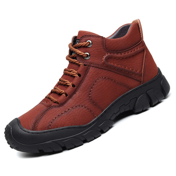 Μοντέρνα χειμερινά παπούτσια από οικολογικό δέρμα για άνδρες σε δύο μοντέλα
