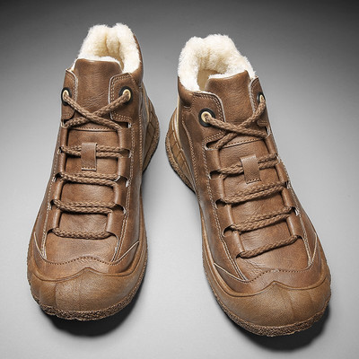 Χειμερινά έκο δερμάτινα sneakers με ζεστή φόδρα