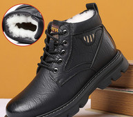 Χειμερινές μπότες από συνθετικό δέρμα με κορδόνια και επιγραφή