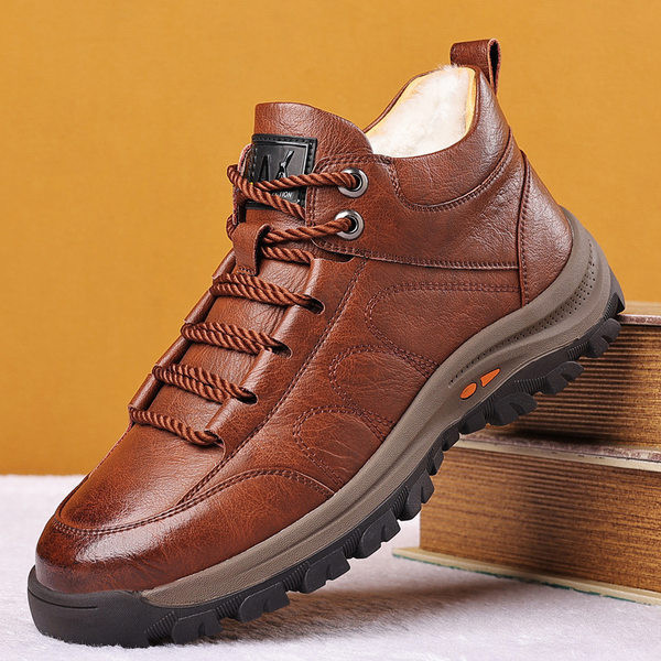 Ανδρικά χειμερινά παπούτσια με ζεστή φόδρα - δύο μοντέλα