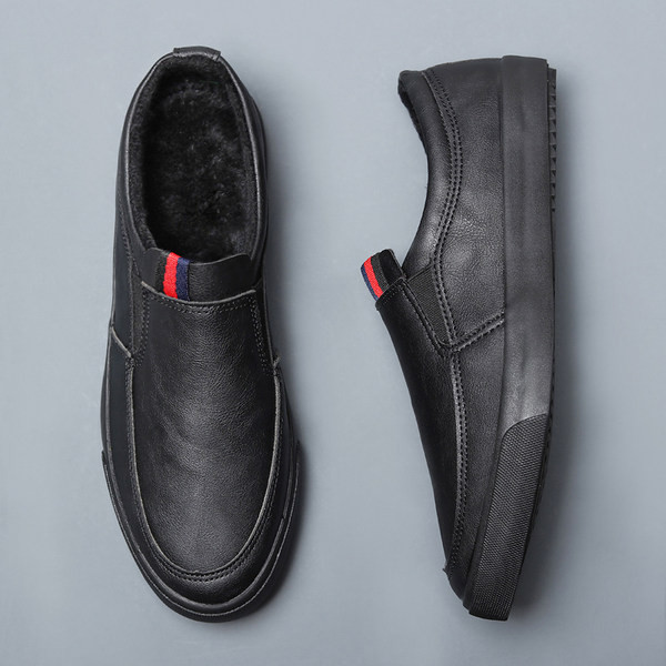 Ανδρικά χειμερινά παπούτσια με ζεστή φόδρα και επίπεδη σόλα