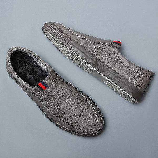 Ανδρικά χειμερινά παπούτσια με ζεστή φόδρα και επίπεδη σόλα