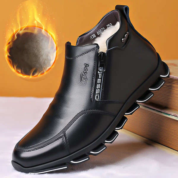 Μοντέρνα ανδρικά χειμερινά παπούτσια με τραχιά σόλα και απαλή φόδρα