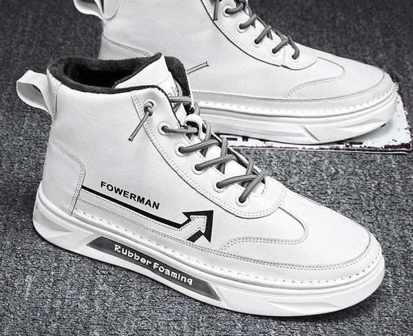 Ανδρικά χειμερινά sneakers με ζεστή φόδρα και επίπεδη σόλα