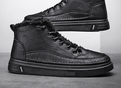 Ανδρικά sneakers από έκο δέρμα με επίπεδη σόλα