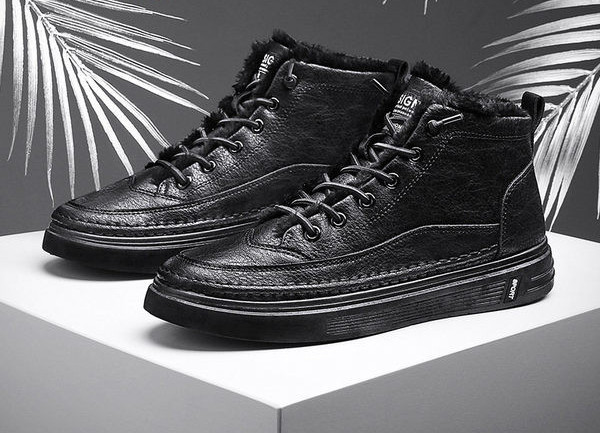 Ανδρικά sneakers από έκο δέρμα με επίπεδη σόλα