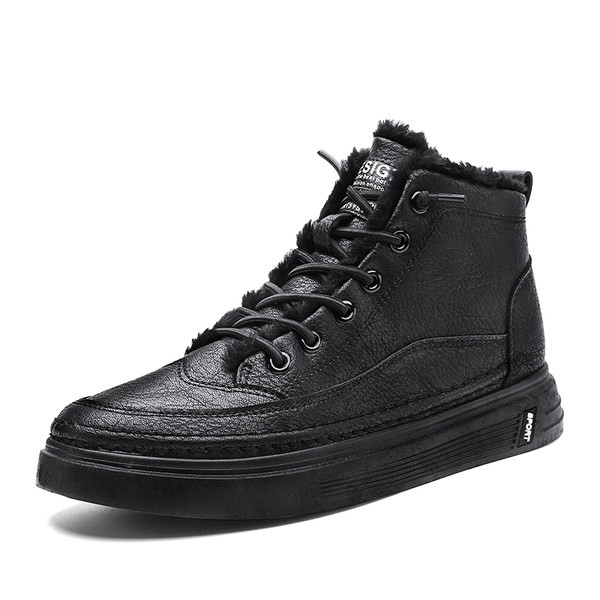 Ανδρικά sneakers από έκο δέρμα με επίπεδη σόλα