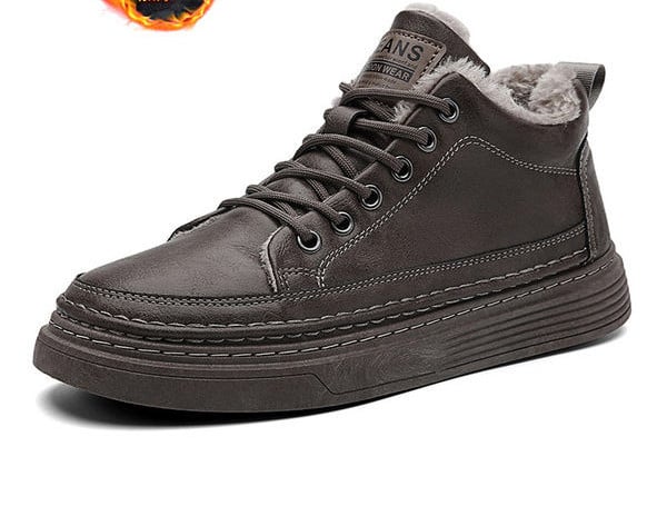 Ανδρικά sneakers με ζεστή φόδρα - από οικολογικό δέρμα