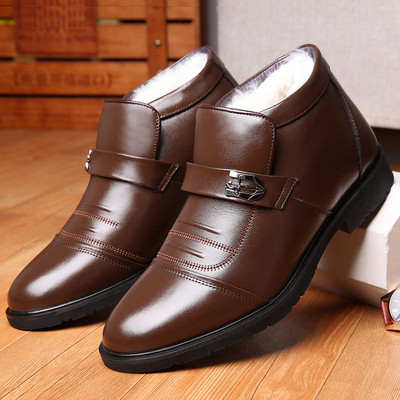 Χειμερινά ανδρικά παπούτσια από οικολογικό δέρμα - πολλά μοντέλα