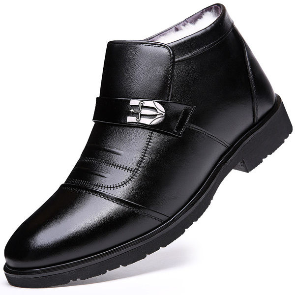 Χειμερινά ανδρικά παπούτσια από οικολογικό δέρμα - πολλά μοντέλα