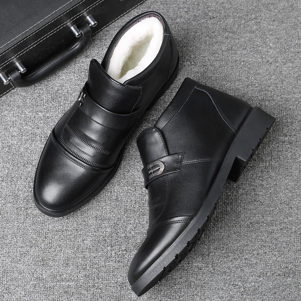 Χειμερινά ανδρικά παπούτσια από οικολογικό δέρμα - πολλά μοντέλα