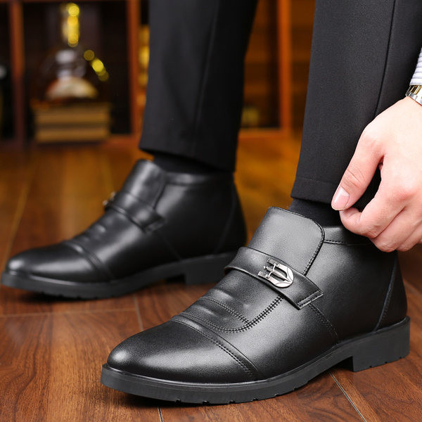 Χειμερινά ανδρικά παπούτσια από οικολογικό δέρμα - πολλά μοντέλα