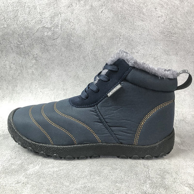 Ανδρικές υφασμάτινες μπότες για το χειμώνα με φόδρα