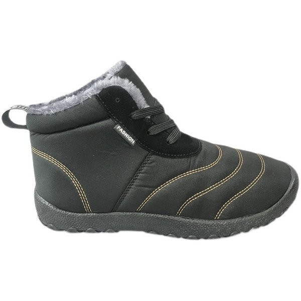 Ανδρικές υφασμάτινες μπότες για το χειμώνα με φόδρα