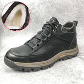 Χειμερινές έκο δερμάτινες μπότες πεζοπορίας