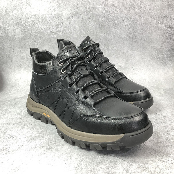 Χειμερινές έκο δερμάτινες μπότες πεζοπορίας