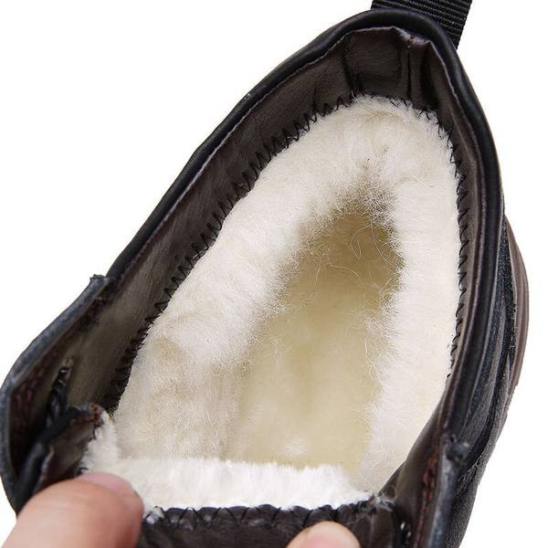 Χειμερινές έκο δερμάτινες μπότες πεζοπορίας