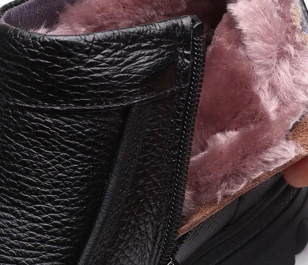 Ανδρικά χειμωνιάτικα μποτάκια με φερμουάρ και ζεστή φόδρα