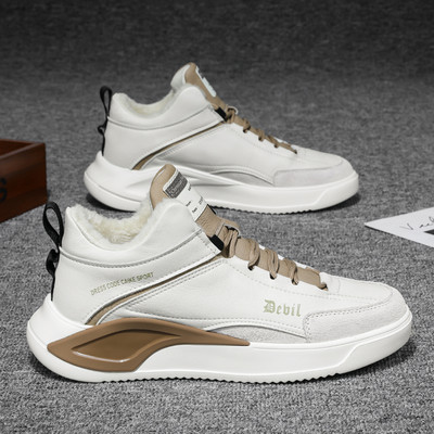 Αθλητικά παπούτσια φθινοπώρου-χειμώνα από οικολογικό δέρμα και καστόρι