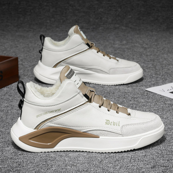 Αθλητικά παπούτσια φθινοπώρου-χειμώνα από οικολογικό δέρμα και καστόρι