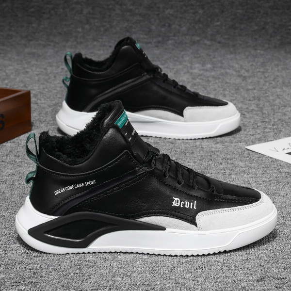 Αθλητικά παπούτσια φθινοπώρου-χειμώνα από οικολογικό δέρμα και καστόρι