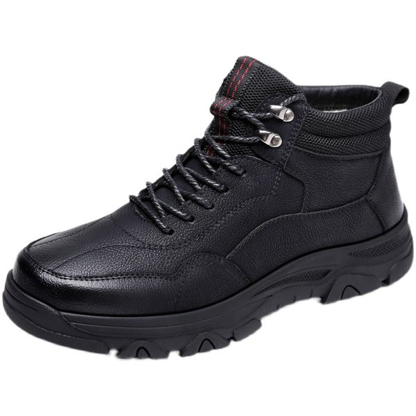 Muške zimske cipele od eko kože sa vezicama i toplom postavom