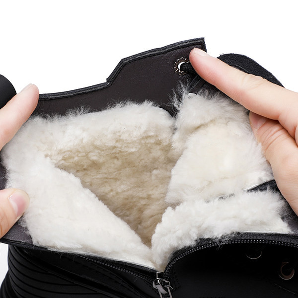 Ανδρικά οικολογικά καστόρινα μποτάκια με ζεστή φόδρα