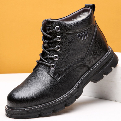 Έκο δερμάτινα παπούτσια με ζεστή φόδρα