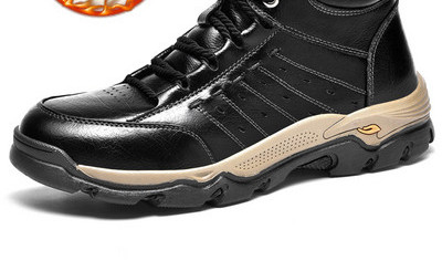 Κομψά ανδρικά χειμερινά παπούτσια από οικολογικό δέρμα σε τρία χρώματα