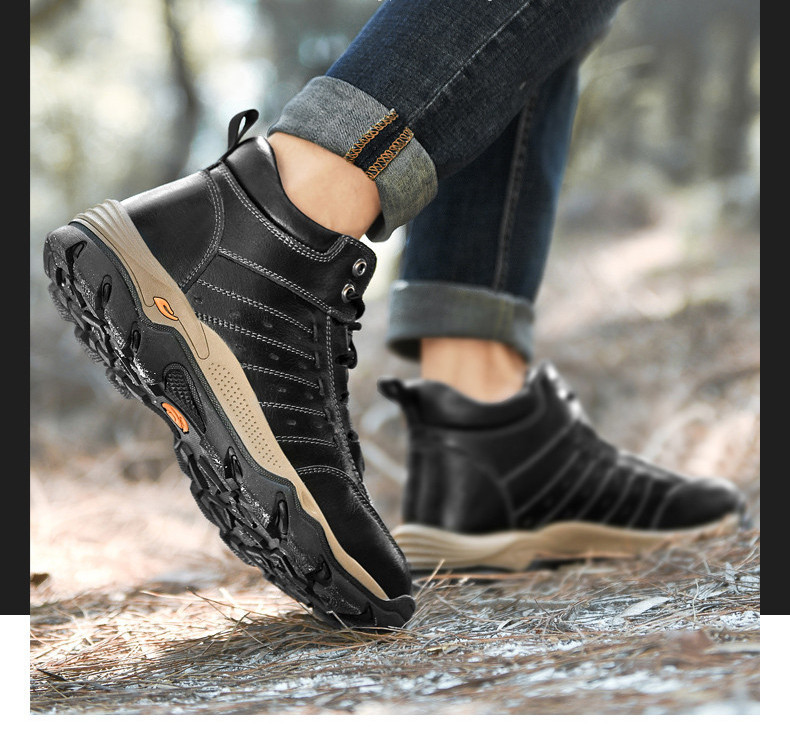 Κομψά ανδρικά χειμερινά παπούτσια από οικολογικό δέρμα σε τρία χρώματα