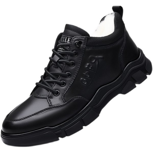 Χειμερινά ανδρικά παπούτσια από έκο δέρμα με μαλακή φόδρα