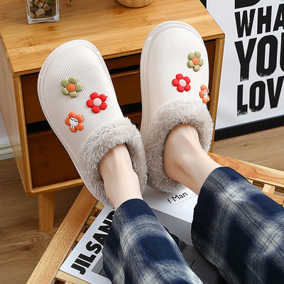 Нов модел пантофи с 3D цветя