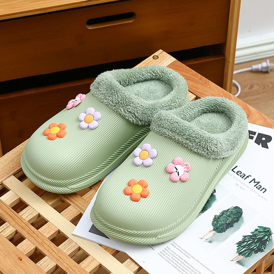 Нов модел пантофи с 3D цветя