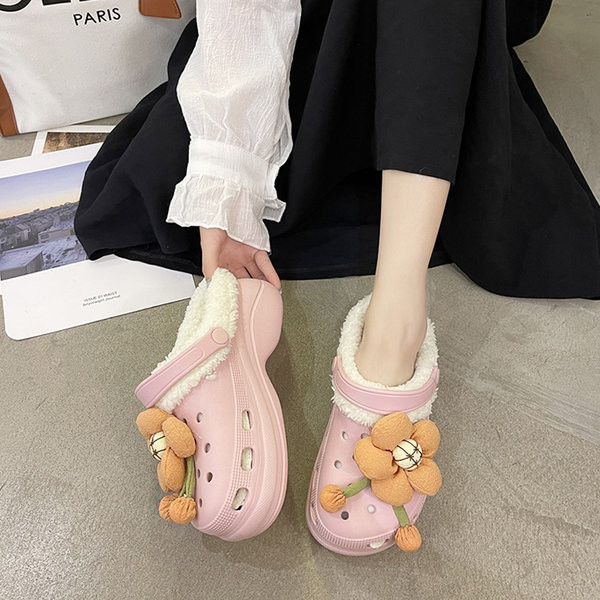 Дамски домашни чехли с мека подплата