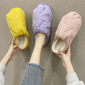 Дамски пантофи с топла подплата в три цвята