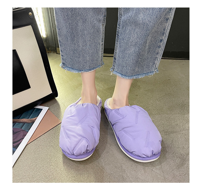 Дамски пантофи с топла подплата в три цвята