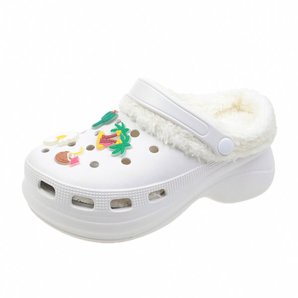 Домашни гумени чехли тип кроксове с топла подплата