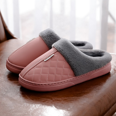 Дамски чехли с пухена подплата в няколко цвята