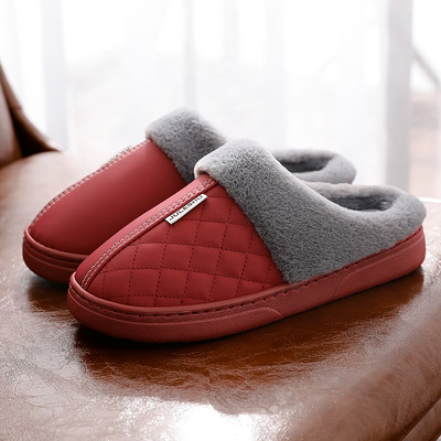 Дамски чехли с пухена подплата в няколко цвята