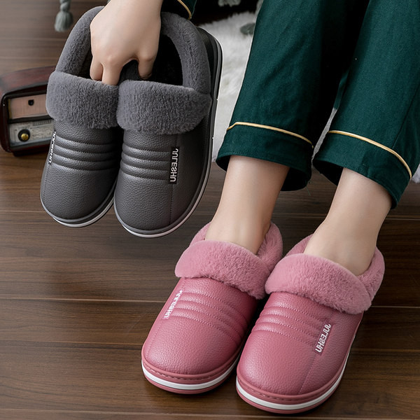 Домашни зимни топли пантофи 