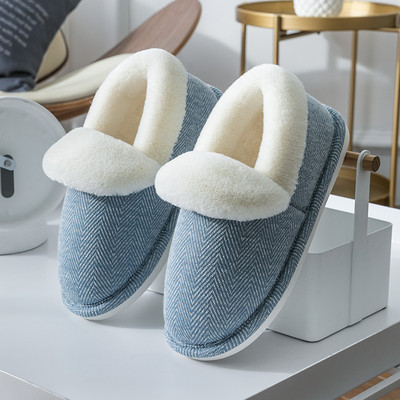 Дамски есенно-зимни пантофи с топла подплата