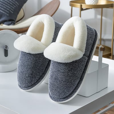 Дамски есенно-зимни пантофи с топла подплата